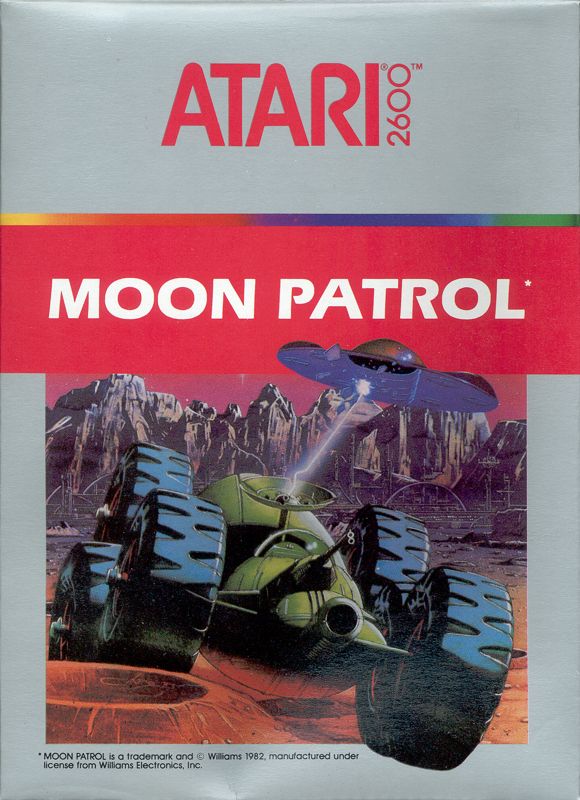 Moon Patrol box art for MSX